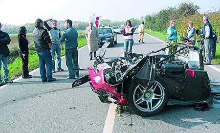 Accidente Ferrari Enzo