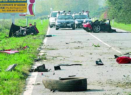 Accidente Ferrari Enzo